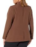 The Drop Women's Blake Long Blazer, Coffee Bean, 4X