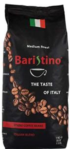 BARISTINO Espresso Whole Bean Coffee - 100% Robusta from Vietnam & Brazil - Italian Medium Roast with Rich Crema & Smooth Chocolate Finish - Strong Gourmet Coffee 2.2 lb Bag (35.2 oz)