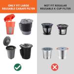 Fanativita Disposable Coffee Filters for My K-Cup, K-Carafe, Cuisinart SS-RFC and Other Large Reusable Filter Cups (White 100 Count)
