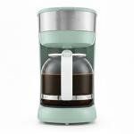 OVENTE 12-Cup Drip Coffee Maker with Borosilicate Glass Carafe, One-Touch Operation Machine, Anti-Drip System, Reusable Filter and Clear View Water Gauge, Ideal for Home or Office, Light Teal CM412LBL