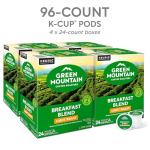 Green Mountain Coffee Roasters Breakfast Blend Single-Serve Keurig K-Cup Pods, Light Roast Coffee, 96 Count