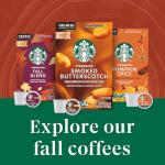 Starbucks K-Cup Coffee Pods, Pumpkin Spice Flavored for Keurig Coffee Makers, 100% Arabica, Limited Edition, 1 Box (22 Pods)