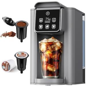 KIDISLE Hot & Iced Single-Serve Coffee Maker