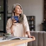 Uncommon Clay 20oz Barrel Coffee Mug Handmade in the USA (Chestnut/Sage)