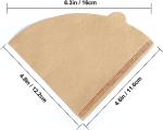 Coffee Filter, Cone Coffee Filters #2, Disposable Drip Coffee Filter 1-4 Cup for Pour Over and Drip Coffee Maker, Natural Unbleached, 100 Count