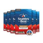 Seattle's Best Coffee Breakfast Blend Medium Roast K-Cup Pods | 6 Boxes of 10 (60 Total Pods)