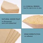 YQL #2 Cone Coffee Filter, 200 Count Coffee Filters 2 Cone Paper, Unbleached Disposable Coffee Filters Fit for Drip Coffee Maker