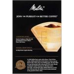 Melitta #4 Gourmet Cone Coffee Filters, Unbleached Natural Brown, 80 Total Filters Count