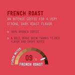 Amazon Brand - Happy Belly Dark Roast Coffee Pods, French Roast, Compatible with Keurig 2.0 K-Cup Brewers, 24 Count