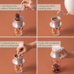 Conihat Whole Bean Coffee - Vietnamese Premium Arabica & Robusta Blend, Dark Roast, Dark Chocolate & Roasted Nut Notes, Bold & Long Aftertaste, Low Acid, Single Origin, Hand-Picked, 8.8 Oz Bag