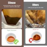 200 Count Cone Coffee Filters #4, Unbleached 04 Coffee Filters 8-12 Cup, Disposable Natural Paper Filters, No.4 Cone Filters for Ninja, Pour Over and Drip Coffee Maker