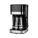 Amazon Basics 12 Cup Drip Coffee Maker, Coffee Machine with Glass Coffee Pot (1.9 Qt), Auto Shut-off, Auto Pause, Removable Filter Basket, Black & Silver