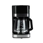 Amazon Basics 12 Cup Drip Coffee Maker, Coffee Machine with Glass Coffee Pot (1.9 Qt), Auto Shut-off, Auto Pause, Removable Filter Basket, Black & Silver