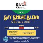 San Francisco Bay Whole Bean Coffee - DECAF Bay Bridge Blend (2lb Bag), Medium Roast, Swiss Water Processed