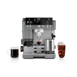 Ninja Luxe Cafe Premier Series, Espresso Machine, Drip Coffee, Rapid Cold Brew, Integrated Grinder, Hands-Free Frother, with Knock Box, Water Filter, Cleaning Tablets, Descaler, ES601GM