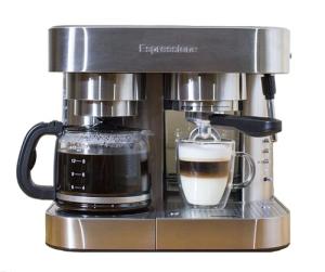 Espressione Combination Stainless Steel Espresso + Coffee Maker, 10 cups