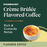 Starbucks K-Cup Coffee Pods, Crème Brûlée Flavored Coffee, Naturally Flavored, 100% Arabica, 1 box (10 pods)
