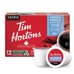 Tim Hortons French Vanilla Coffee, Single-Serve K-Cup Pods Compatible with Keurig Brewers, 12ct K-Cups