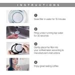 12-Pack Replacement Charcoal Water Filter Discs for Mr. Coffee Brewers Coffee Machines