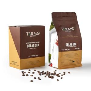 Tarmo Coffee | SOLAR SIP - Low Acid Coffee, Vietnamese Coffee, Premium Coffee Beans, Robusta & Arabica Blend, Whole Bean Coffee, Dark Roast Coffee, 12 Oz Bag