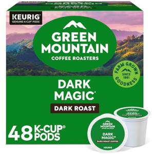 Green Mountain Coffee Roasters Dark Magic, Single-Serve Keurig K-Cup Pods, Dark Roast Coffee Pods, 48 Count (2 Packs of 24)