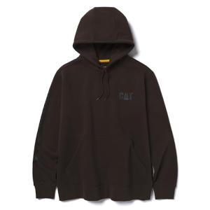 Caterpillar Men's Trademark Banner Hoodie CAT Sweatshirt, Regular and Big & Tall, Coffee Bean Black, Large