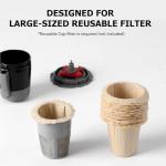 Fanativita Disposable Coffee Filters for My K-Cup, K-Carafe, Cuisinart SS-RFC and Other Large Reusable Filter Cups (Unbleached 100 Count)