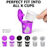 100 Count Fanativita K Cup Coffee Filters Disposable for Keurig Single Cup, Compatible with All Reusable K Cups (White)