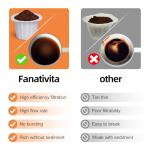 100 Count Fanativita K Cup Coffee Filters Disposable for Keurig Single Cup, Compatible with All Reusable K Cups (White)