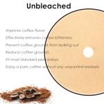 Mimore Percolator Coffee Filters - 300PCS 3.75in Disc Coffee Filters for Percolators - Unbleached Disposable Percolator Filters