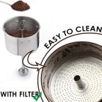 Mimore Percolator Coffee Filters - 300PCS 3.75in Disc Coffee Filters for Percolators - Unbleached Disposable Percolator Filters