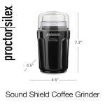 Quiet Electric Coffee Grinder with Stainless Steel Blades