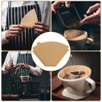BOARDFEB Coffee Filters #2, 240 Count Coffee Filters Natural Unbleached Disposable Coffee Filters 2 Filter Cone Paper for Coffee Makers