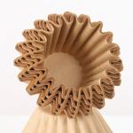 Velloray 100 Count Unbleached Coffee Filters, 4-5 Cup Natural Basket Coffee Filter Paper for 5 Cup Coffee Maker, Small Coffee Travel Brewer, Single Serve Coffee Pot