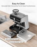 EUHOMY Espresso Machine with Grinder, 20 Bar Coffee Maker with Milk Frother Steam Wand, Professional Espresso Coffee Machines with Removable Water Tank, Latte & Cappuccino Machine for Home Barista