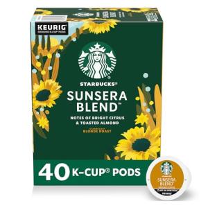 Starbucks K-Cup Coffee Pods, Sunsera Blend For Keurig Coffee Makers, 100% Arabica, 1 Box (40 Pods)