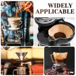 100 Count Coffee Filters #4, Premium Cone Coffee Filters 8-12 cup, Unbleached Natural Paper, Disposable Coffee Filters 4 Cone Paper for Pour Over and Drip Coffee Maker