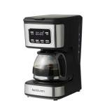 Nehilumn 5-6 Cup Programmable Coffee Machine, Reusable Filter, Coffee Pot, Water Level Indicator, Automatic Shut-Off, Black&Stainless Steel