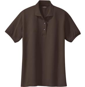 Joe's USA Ladies Short Sleeve Polo Shirt-4XL-Coffee Bean