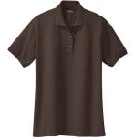 Joe's USA Ladies Short Sleeve Polo Shirt-4XL-Coffee Bean