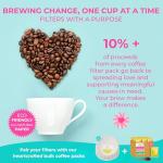 Katy’s Extra Large Coffee Filters | 1.5 to 3 Gallon Premium Commercial Coffee & Tea Filters for Restaurants, Cafés & More | 12.5” x 4.5” Inch Size | No Overflow, No Tearing | 250-Count Bulk Pack