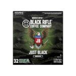 Black Rifle Coffee Company Just Black, 32 Count, Medium Roast K Cups - Single Serve K Cups Coffee Pods - Kcup Pods Compatible with Keurig 1.0 & 2.0 - Made from Arabica Beans