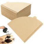 200 Count V02 Coffee Filters – Natural Unbleached Cone Coffee Filter Paper for Hario V60 and Pour Over Brewers, 2–4 Cup Disposable Coffee Filters, Brown Paper Coffee Filter