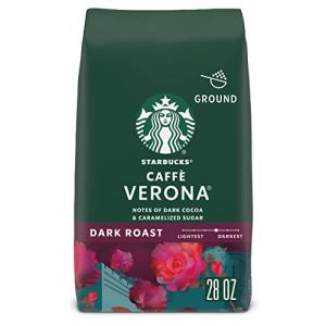 Starbucks Ground Coffee, Dark Roast Coffee, Caffè Verona, 100% Arabica, 1 bag (28 oz)