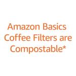 Amazon Basics Basket Coffee Filters for 1-4 Cup Coffee Makers, White, 200 Count