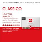 Illy Coffee K Cups - Pods For Keurig Machines – Classico Roast - Caramel, Orange Blossom & Jasmine - Mild, Flavorful & Balanced Flavor - No Preservatives – 20 Count