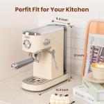 Gevi Espresso Machine 20 Bar with Grinder, Professional Espresso Maker with 35 Precise Grind Settings Burr Coffee Grinders Combos, Super-Automatic Espresso Machines, Gift for Coffee Lover