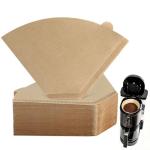 200 Count Cone Coffee Filters #4, Unbleached 04 Coffee Filters 8-12 Cup, Disposable Natural Paper Filters, No.4 Cone Filters for Ninja, Pour Over and Drip Coffee Maker