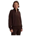 Varley Women's Sian Cropped Half Zip Midlayer, Coffee Bean