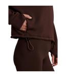 Varley Women's Sian Cropped Half Zip Midlayer, Coffee Bean